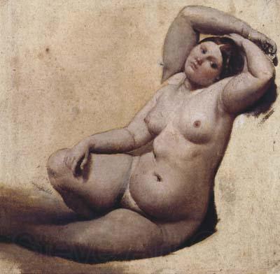 Jean Auguste Dominique Ingres Oil sketch for the Turkish Bath (mk04) France oil painting art